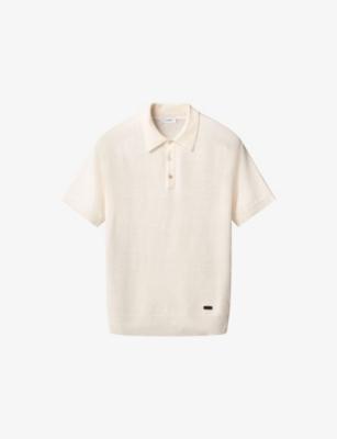 Short-Sleeve Fine-Knit Cotton And Linen Polo Shirt by ETON