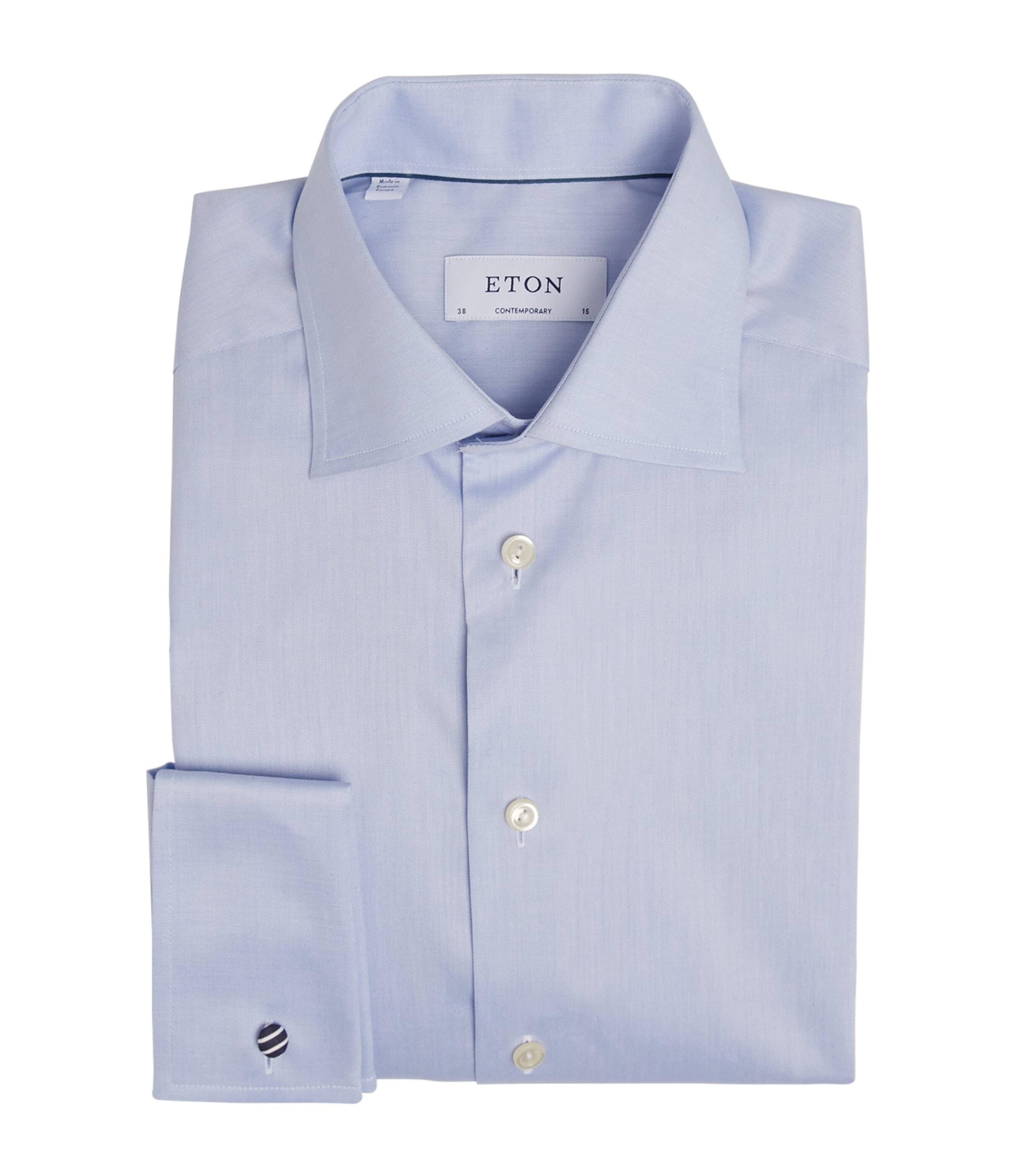 Signature Twill Contemporary Fit Shirt by ETON