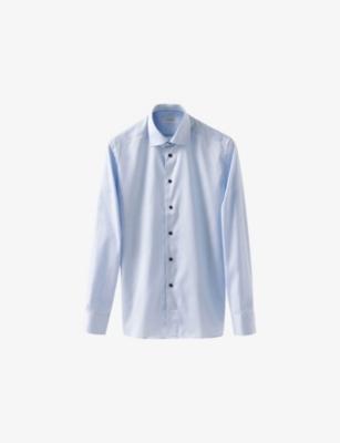 Solid Signature Slim-Fit Cotton Twill Shirt by ETON