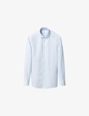 Solid Slim-Fit Cotton-Twill Shirt by ETON
