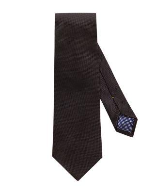 Solid Textured Silk Classic Tie by ETON
