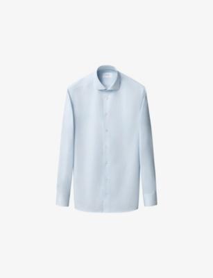 Striped Slim-Fit Cotton-Twill Shirt by ETON