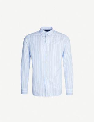 Striped long-sleeved slim-fit cotton shirt by ETON