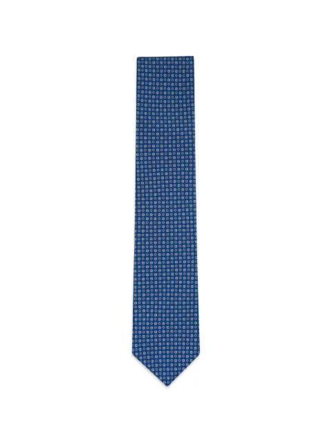 geometric-pattern silk tie by ETON