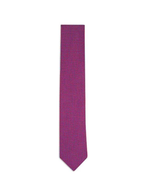 geometric-pattern silk tie by ETON