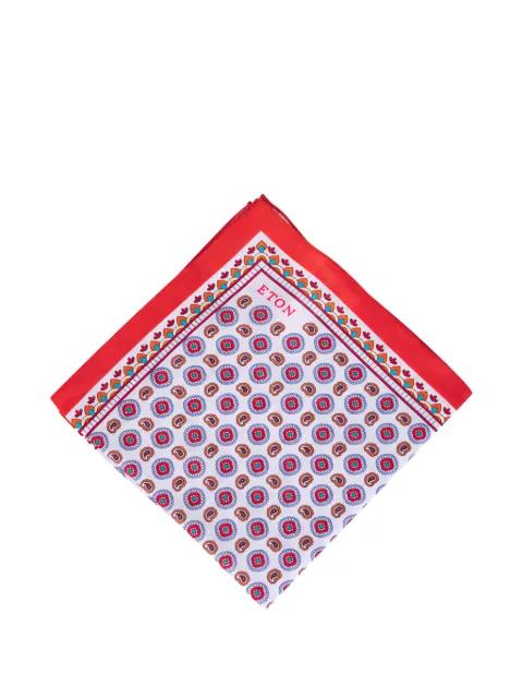 patterned  pocket square by ETON