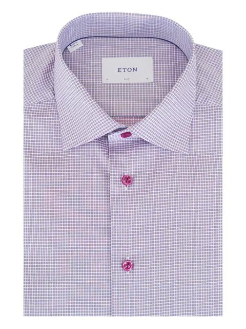 twill check shirt by ETON