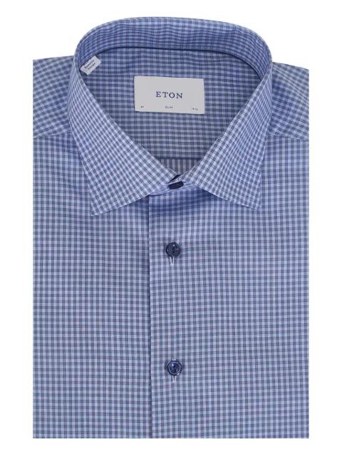 twill check shirt by ETON