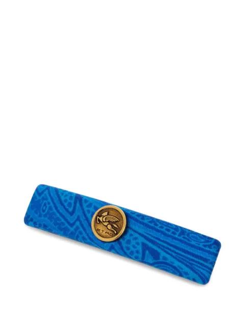Arnica printed metallic hair clip by ETRO