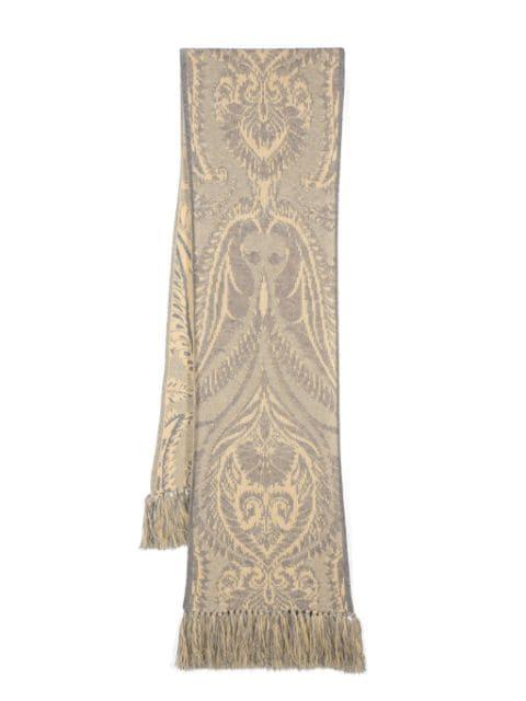 Barocco jacquard-knit scarf by ETRO