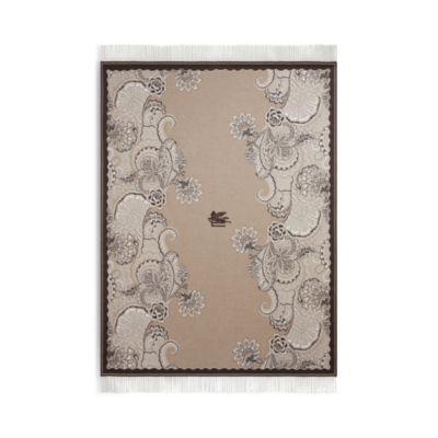 Bloom Floral Jacquard Wool Throw by ETRO