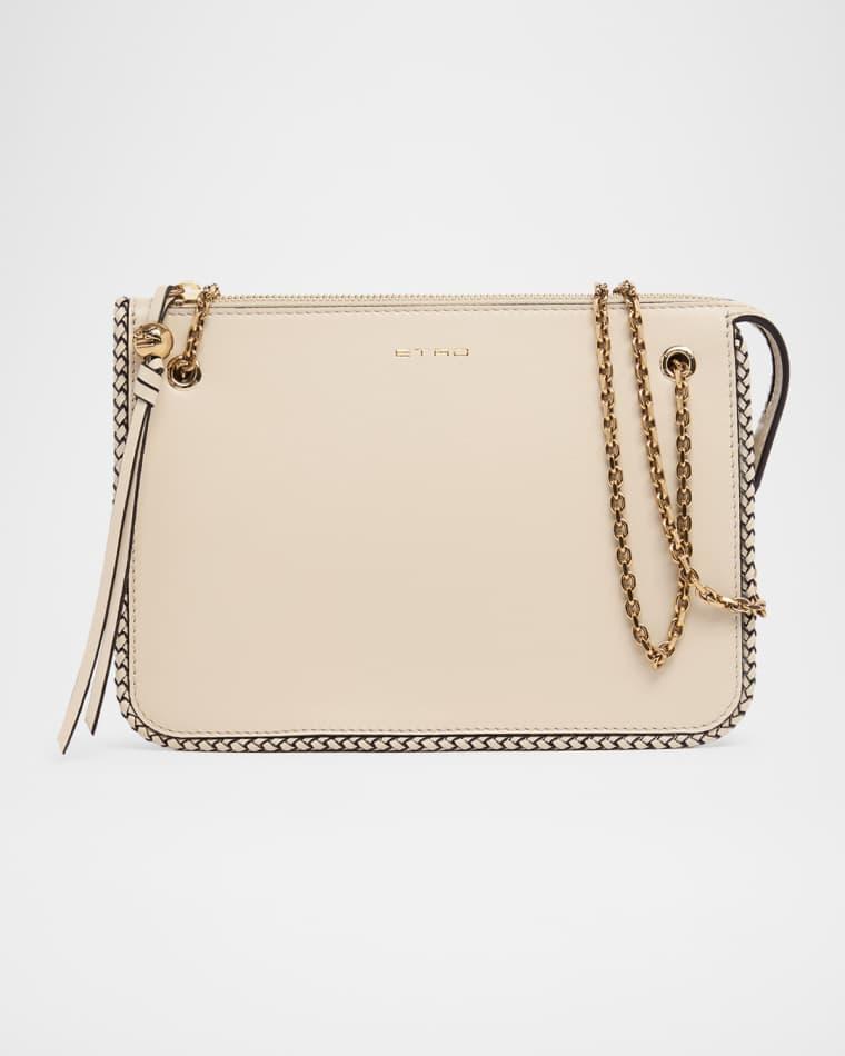 Braid-Trim Leather Crossbody Bag by ETRO
