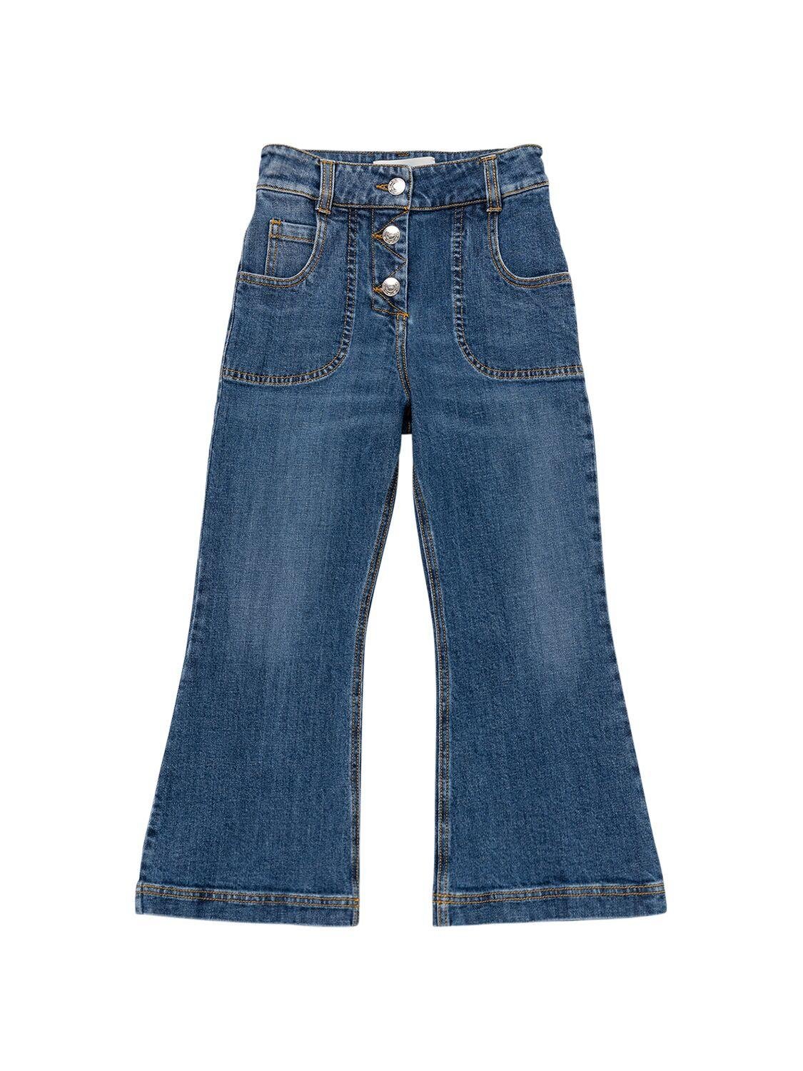 Cotton Denim Flared Jeans by ETRO