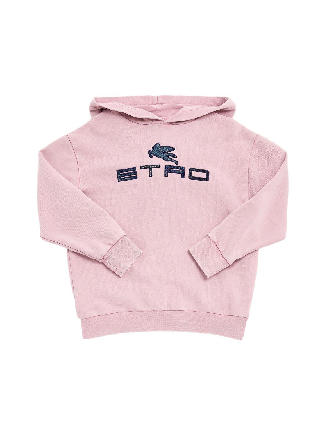 Embroidered Cotton Sweatshirt Hoodie by ETRO