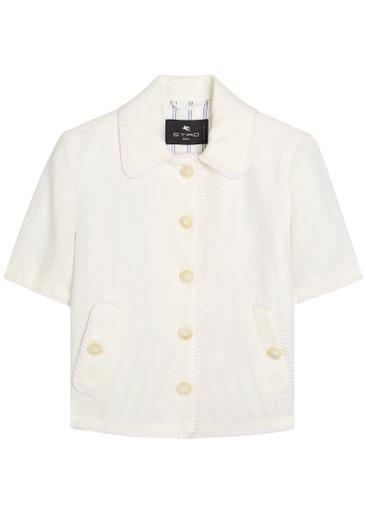 Embroidered linen jacket by ETRO