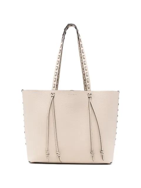 Essential medium leather tote bag with threading by ETRO