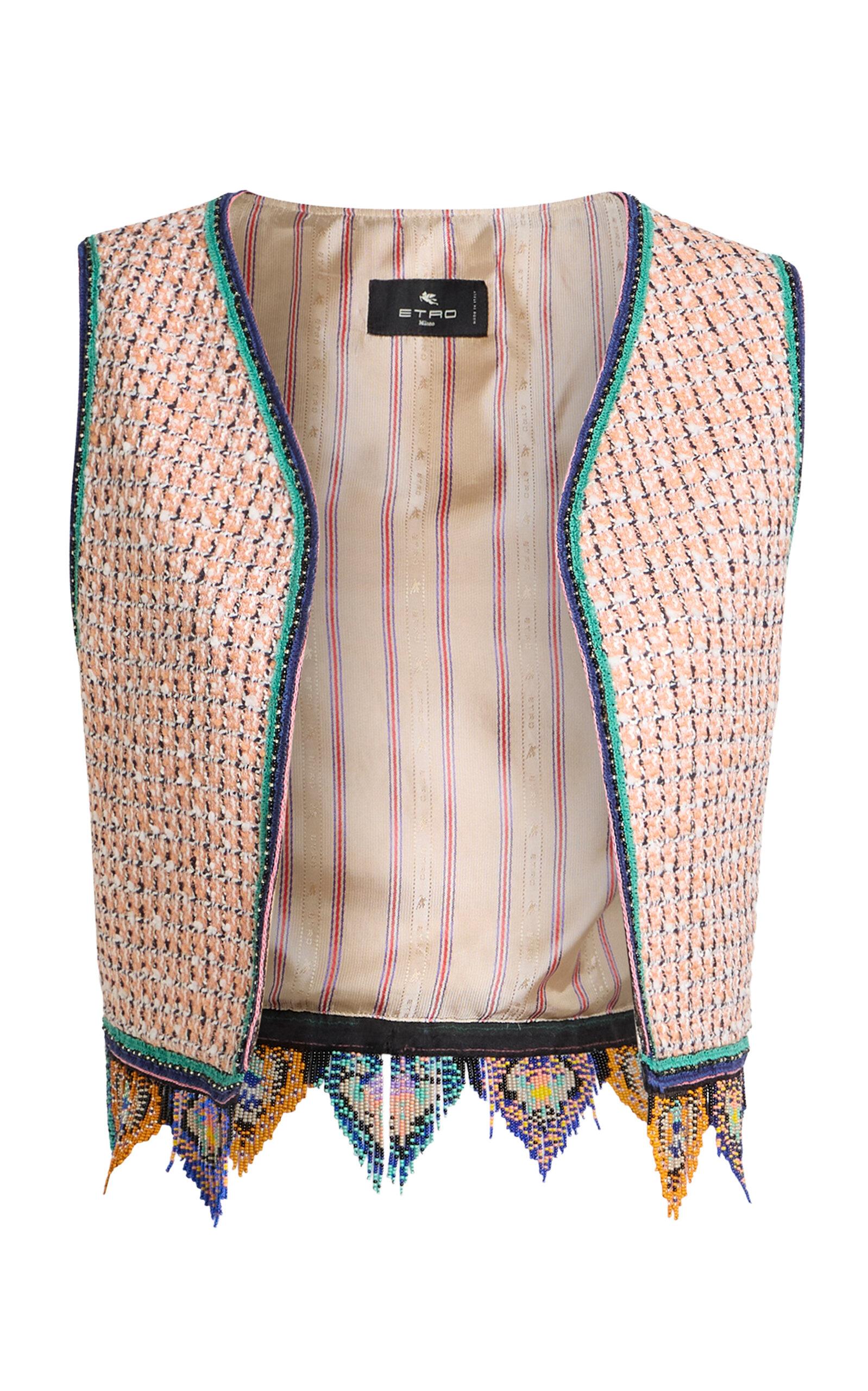 Etro Embroidered Tweed Vest - Moda Operandi by ETRO