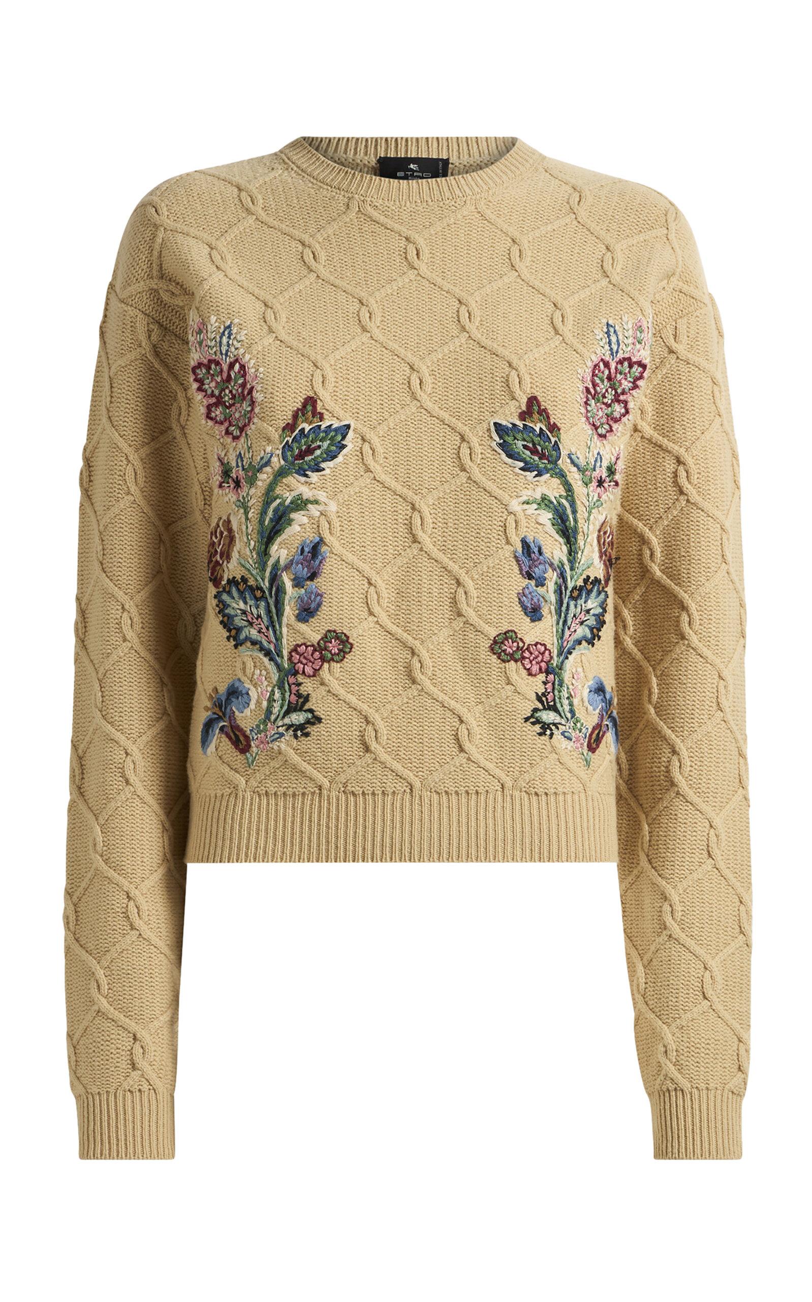 Etro Embroidered Wool-Cashmere Sweater - Moda Operandi by ETRO