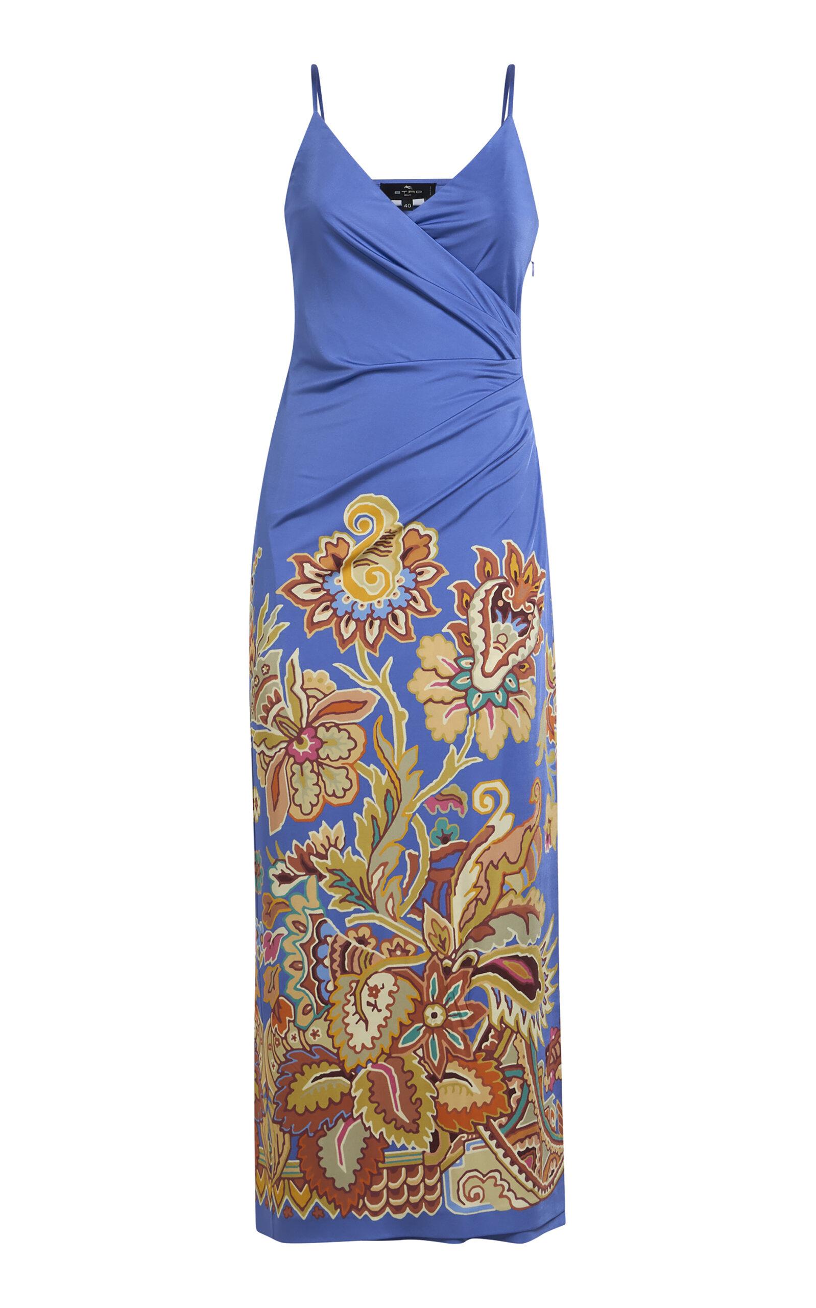 Etro Gathered Jersey Midi Dress - Moda Operandi by ETRO