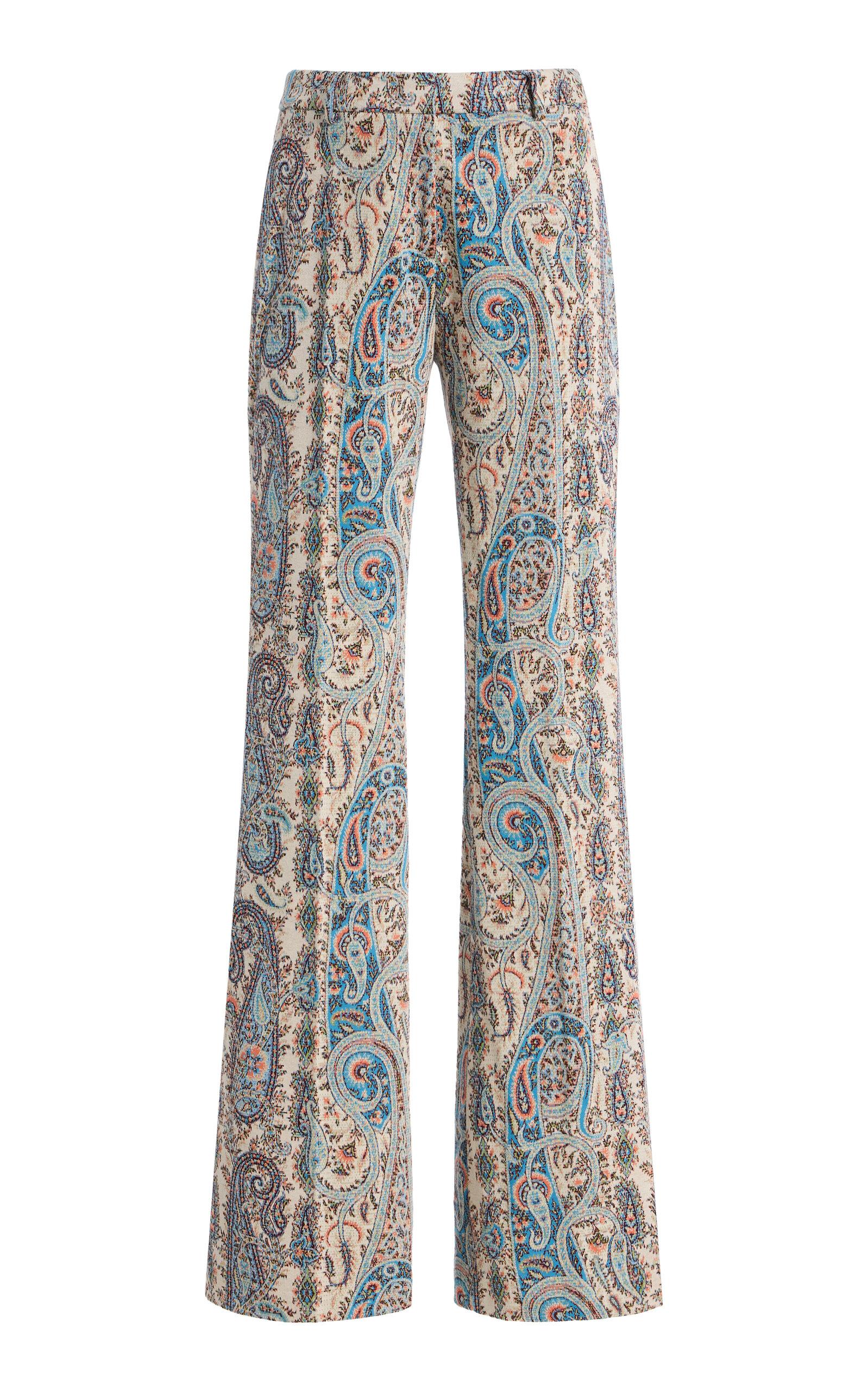 Etro Paisley-Jacquard Cotton-Blend Flared Trousers - Moda Operandi by ETRO