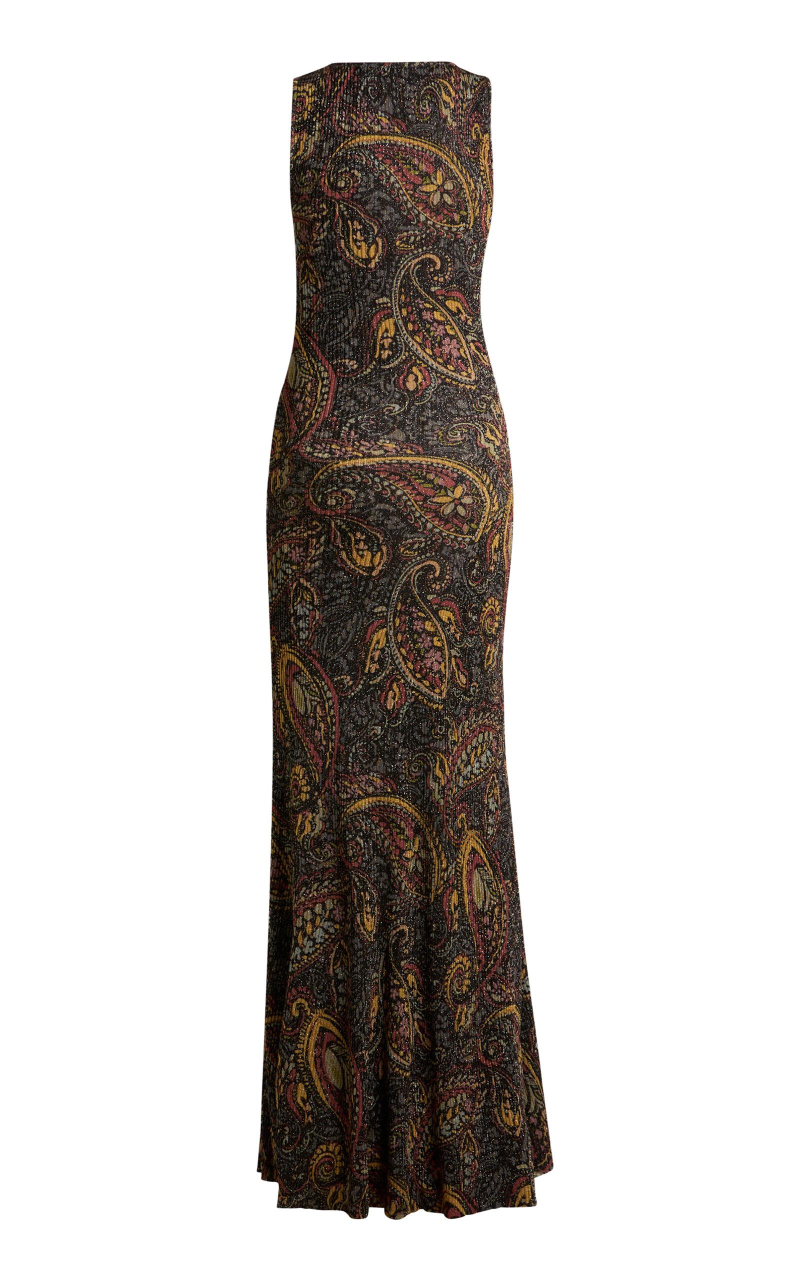 Etro Paisley Ribbed-Knit Maxi Dress - Moda Operandi by ETRO