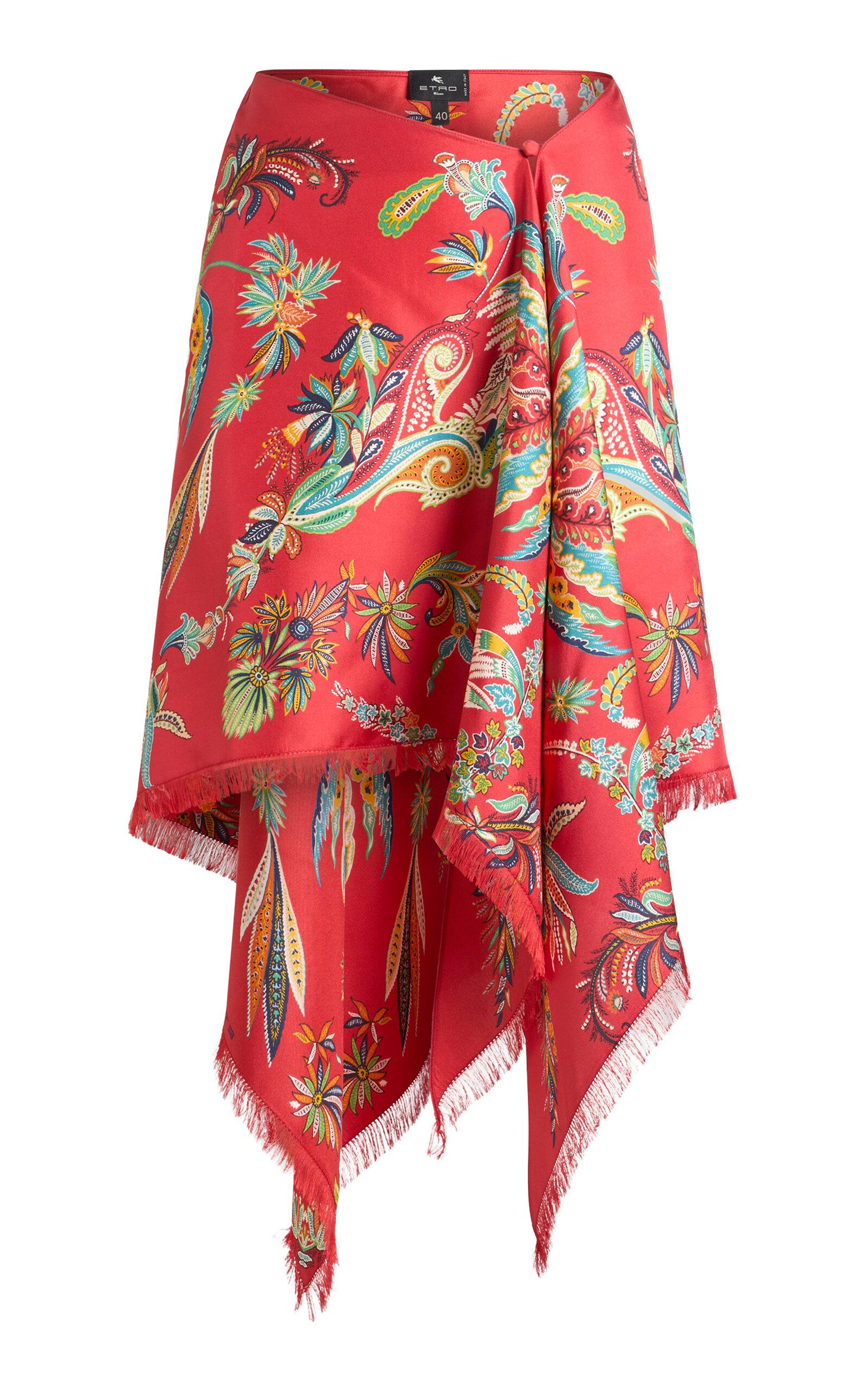 Etro Patterned Jersey Knee-Length Skirt - Moda Operandi by ETRO