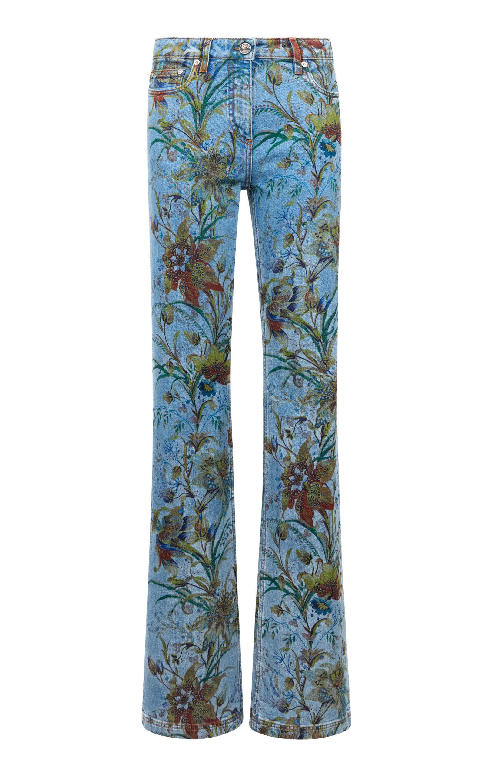 Etro Printed Low-Rise Flared Jeans - Moda Operandi by ETRO