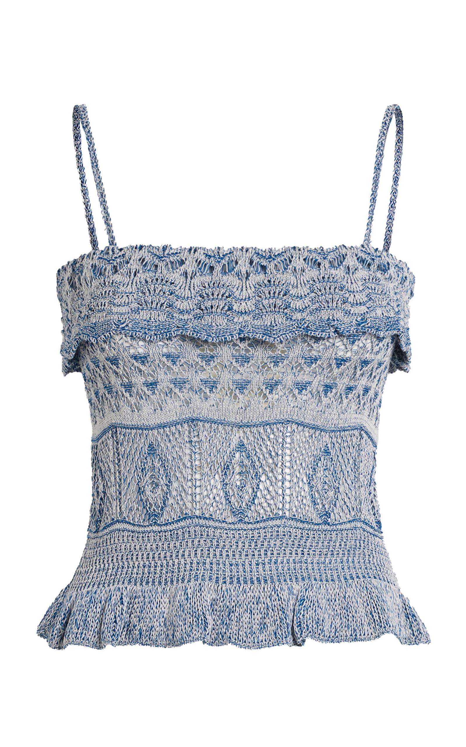 Etro Ruffled Knit Cropped Top - Moda Operandi by ETRO
