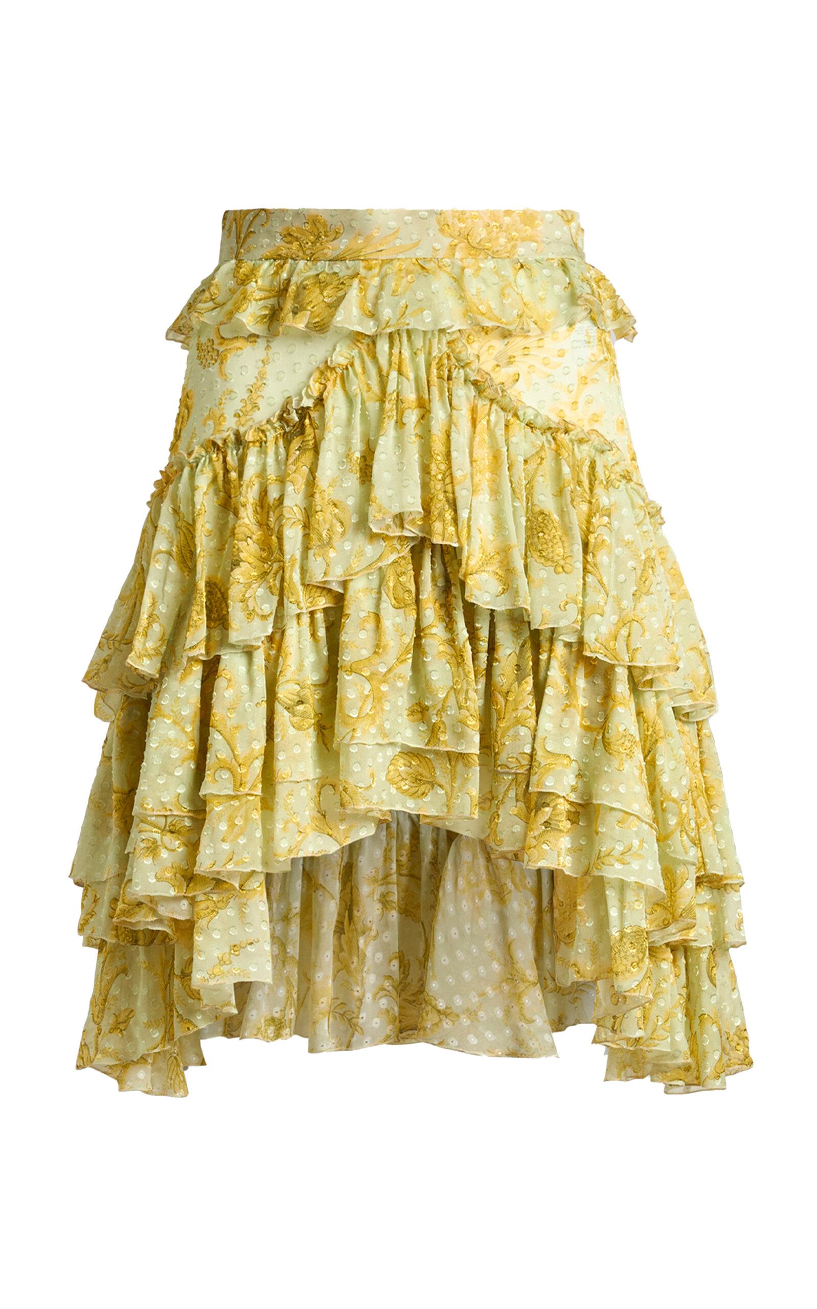Etro Ruffled Silk-Blend Mini Skirt - Moda Operandi by ETRO