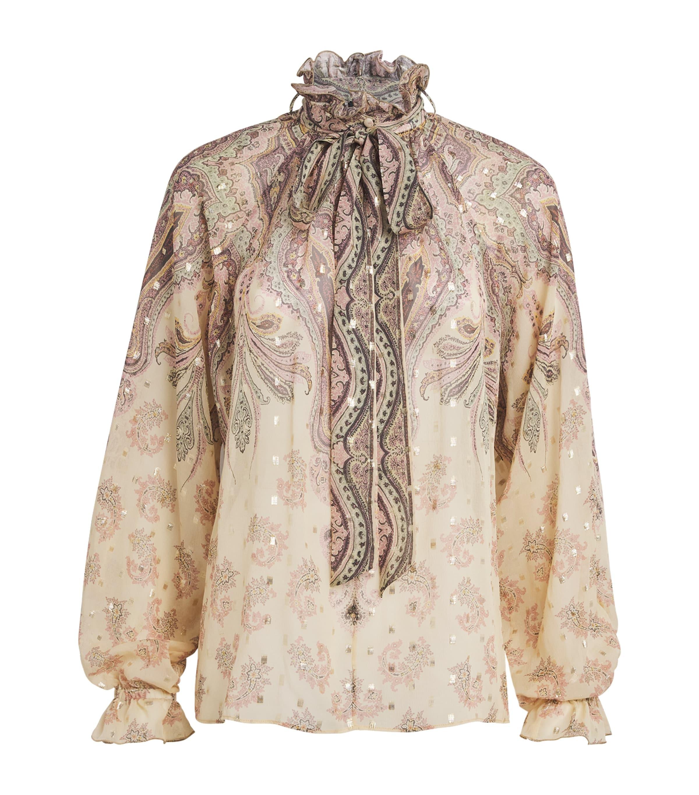 Etro Silk-Blend Printed Blouse by ETRO