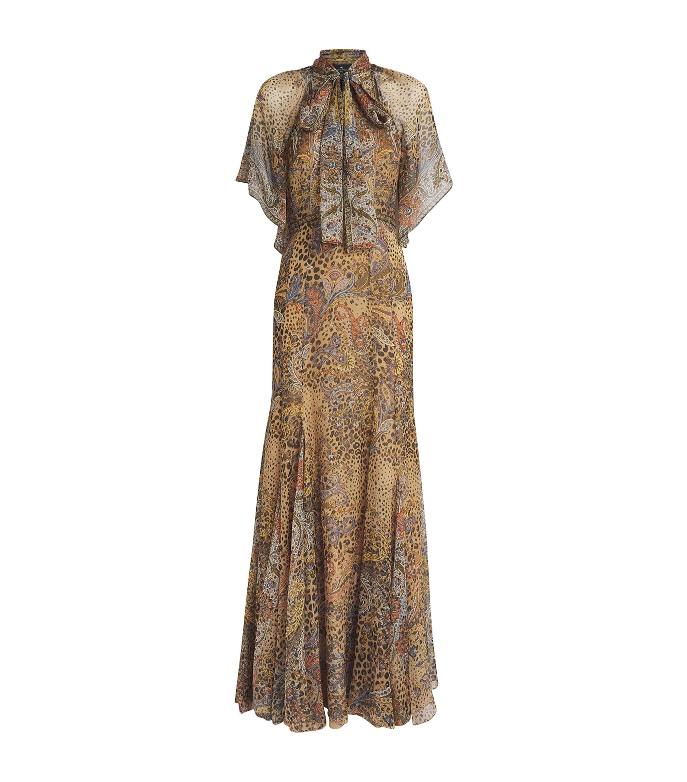 Etro Silk Leopard Print Maxi Dress by ETRO