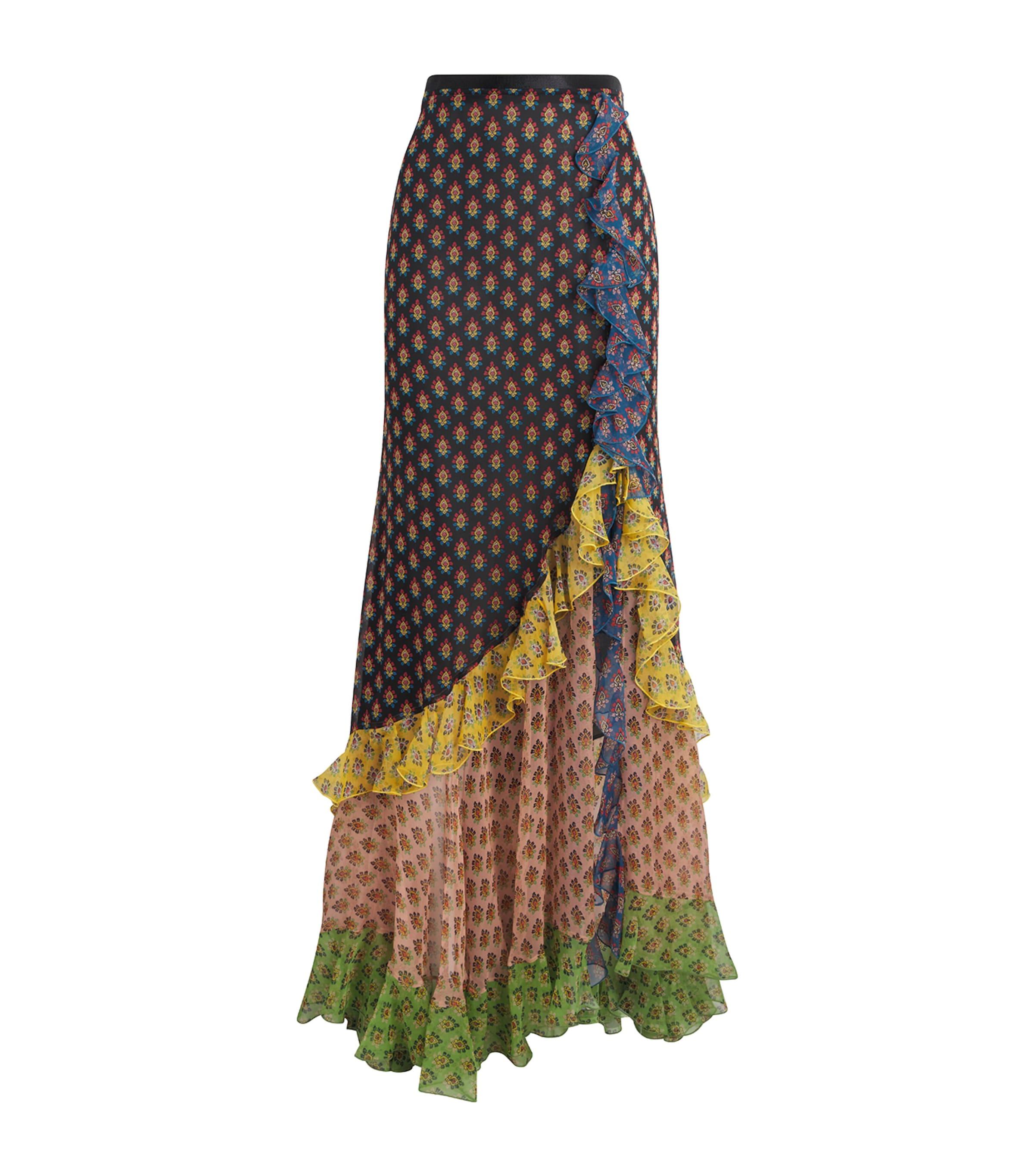 Etro Silk Paisley Midi Skirt by ETRO