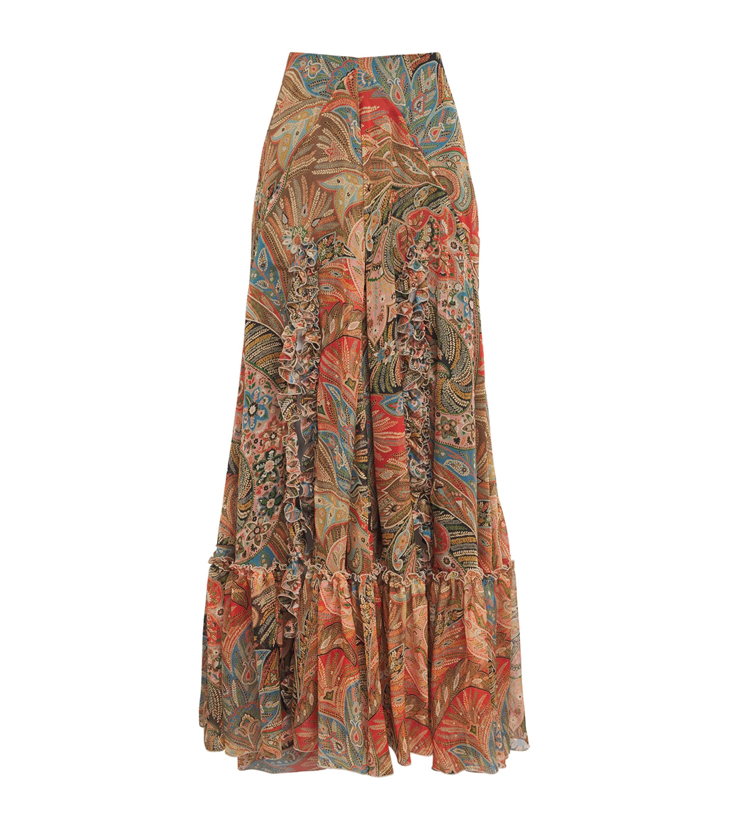 Etro Silk Printed Maxi Skirt by ETRO