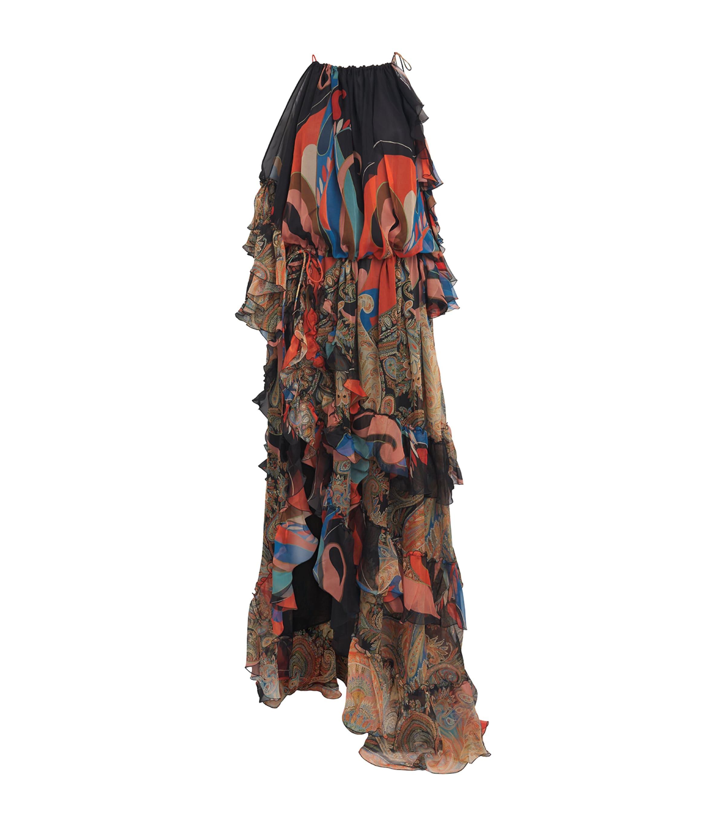 Etro Silk Ruffled Maxi Dress by ETRO