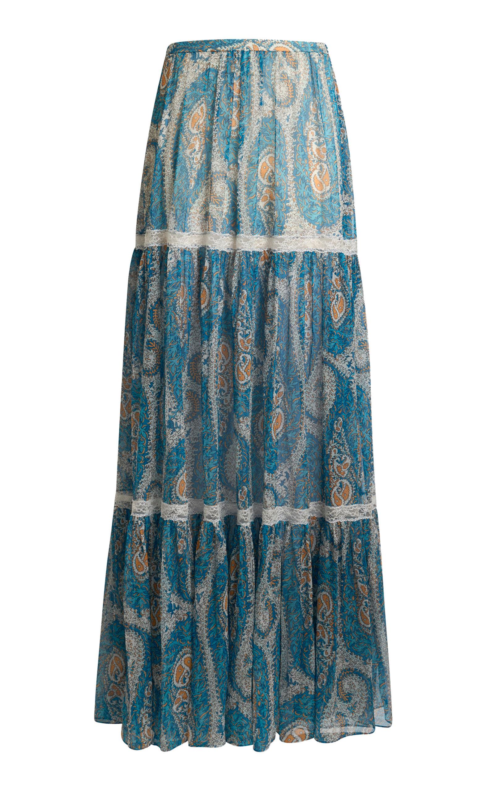 Etro Tiered Silk Maxi Skirt - Moda Operandi by ETRO