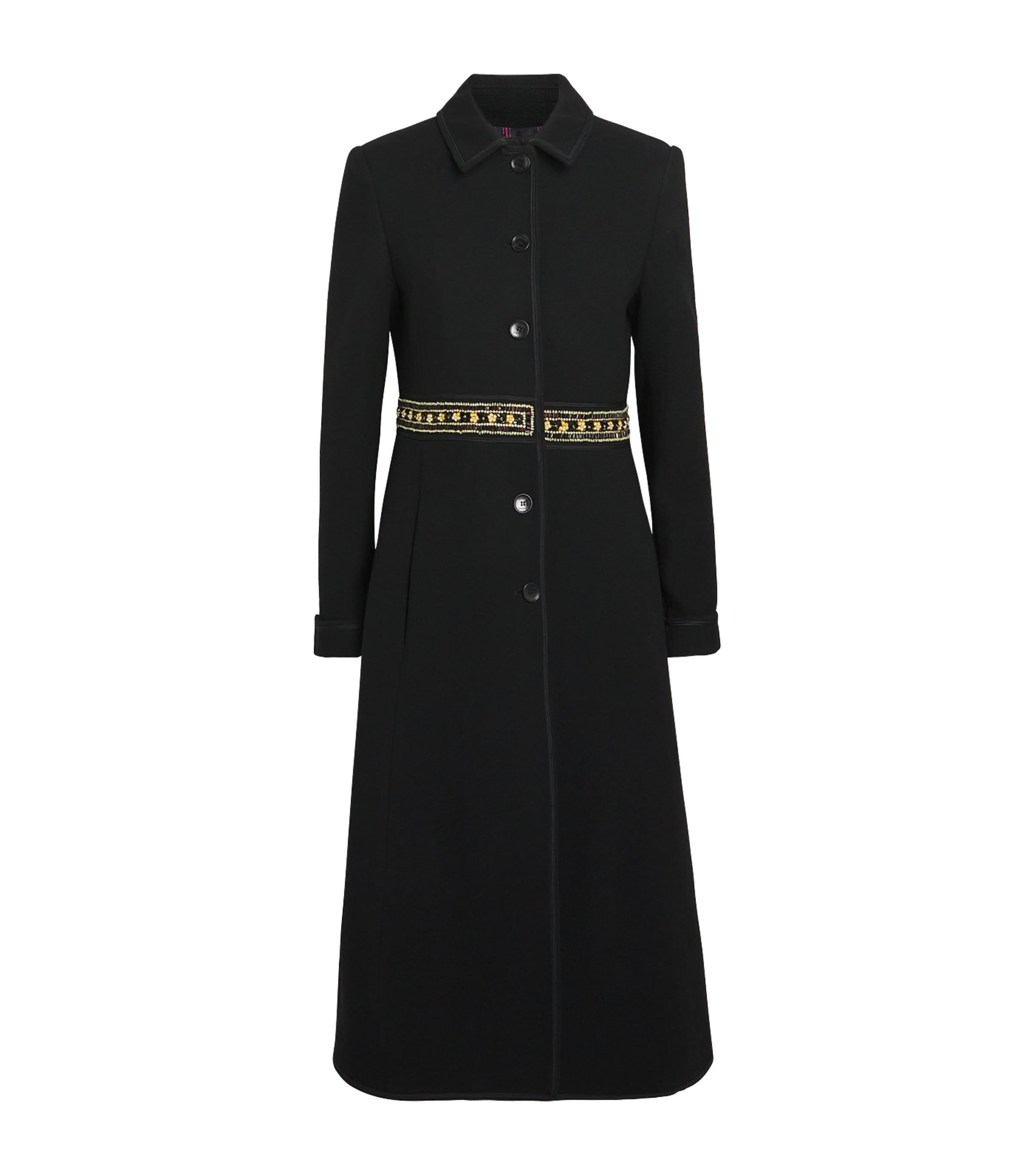 Etro Wool Beaded Overcoat by ETRO