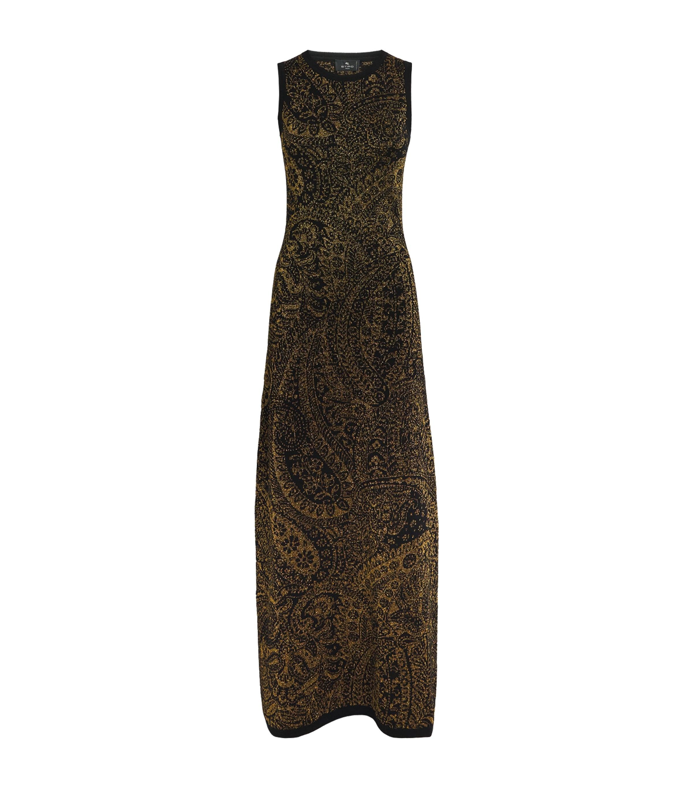 Etro Wool-Blend Paisley Maxi Dress by ETRO