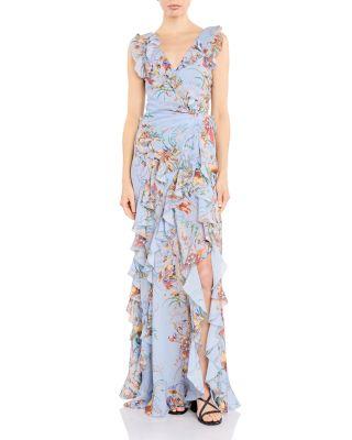 Floral Cascading Ruffle Maxi Dress by ETRO