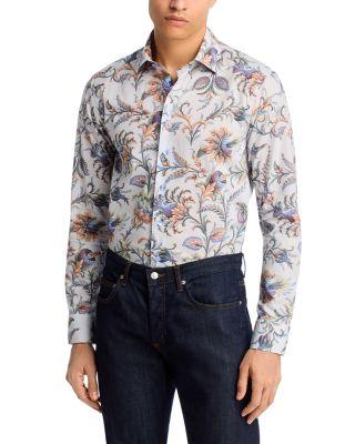 Floral Print Button Down Shirt by ETRO