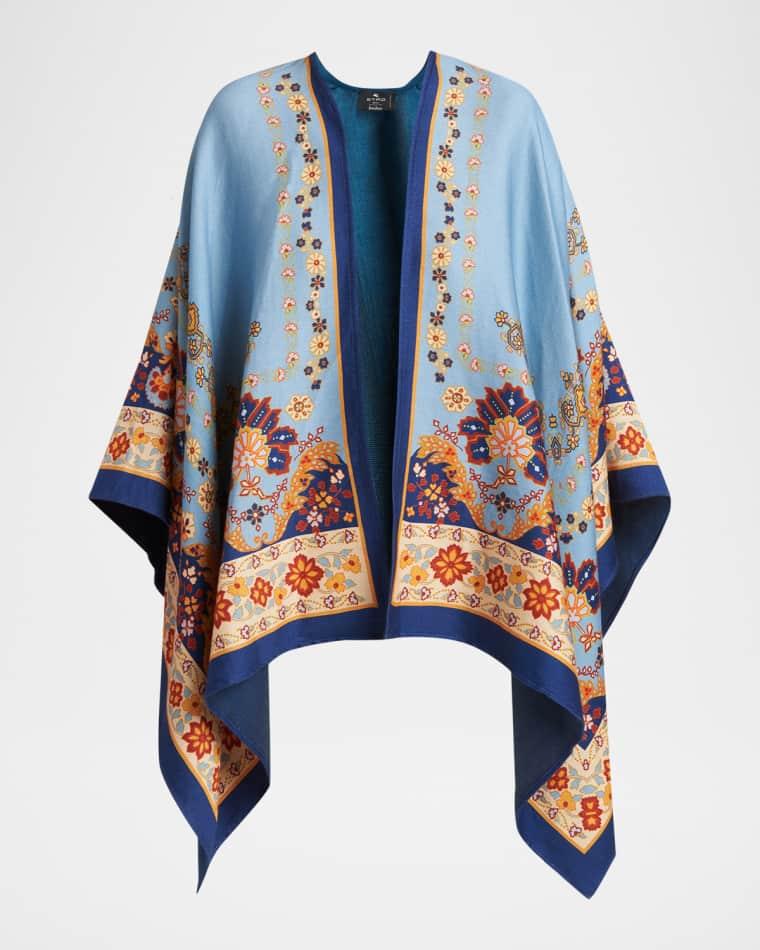 Floral-Print Cotton Cape by ETRO