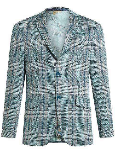 Glen plaid jersey blazer by ETRO