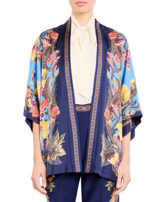 Kesa Floral Open Front Jacket by ETRO