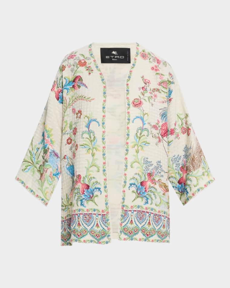 Kesa Paisley Cotton Open Jacket by ETRO