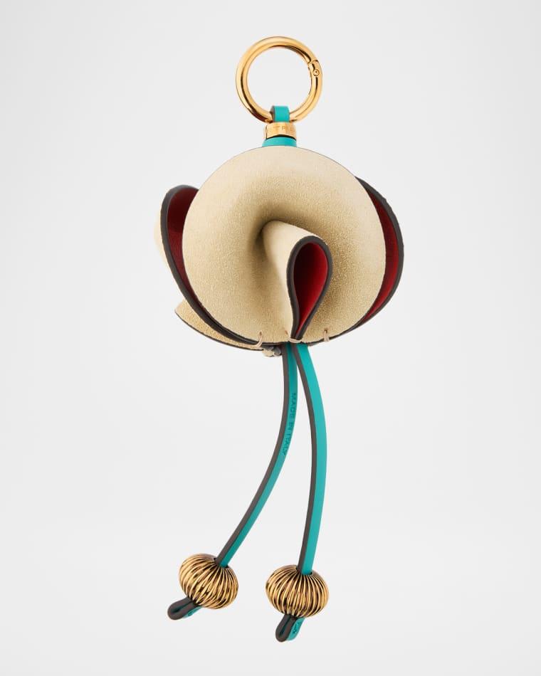 Leather Flower Bag Charm by ETRO
