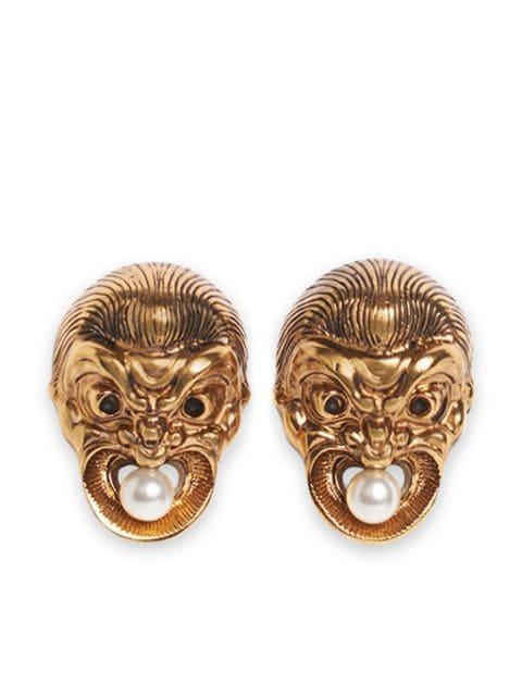 Masks pearl earrings by ETRO