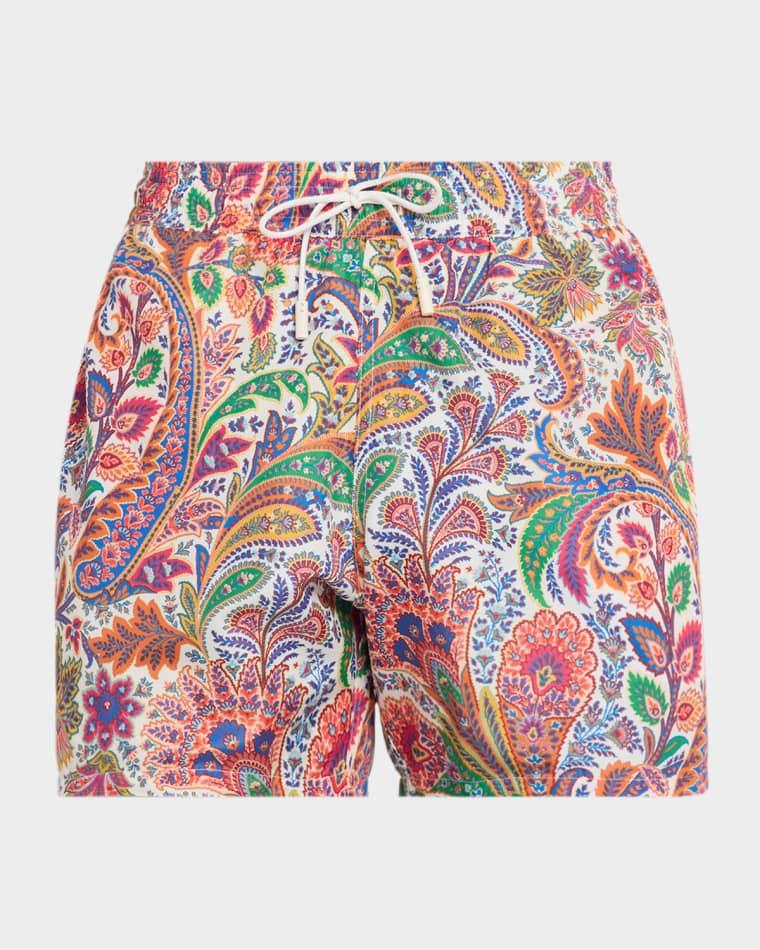 Men's Floral-Print Roma Swim Shorts by ETRO
