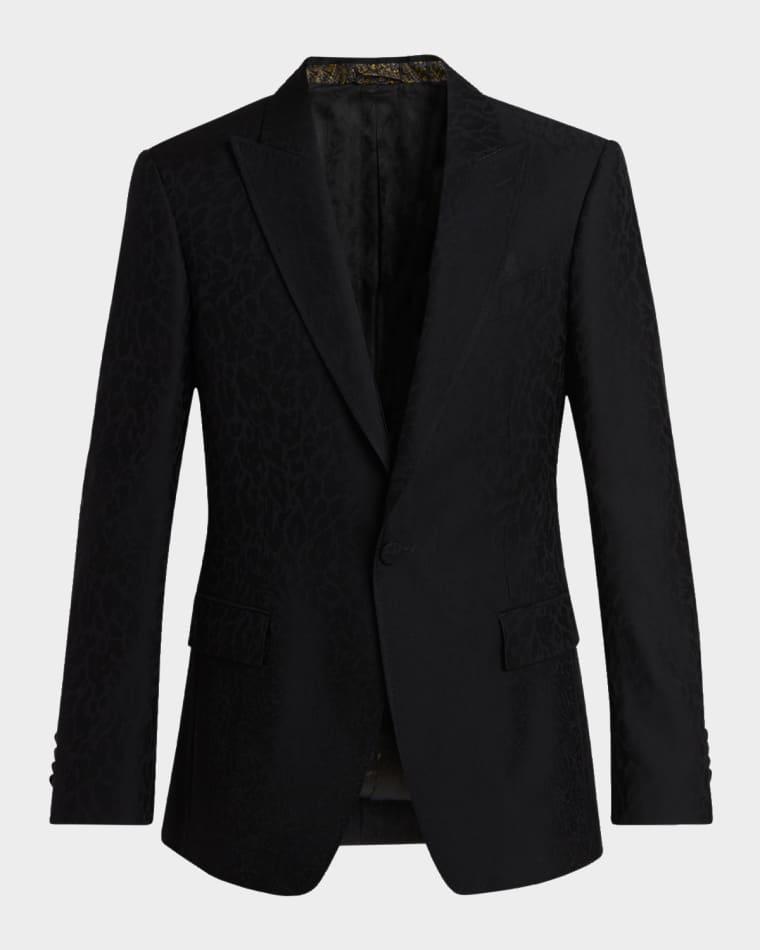 Men's Leopard-Jacquard Single-Breasted Sport Coat by ETRO