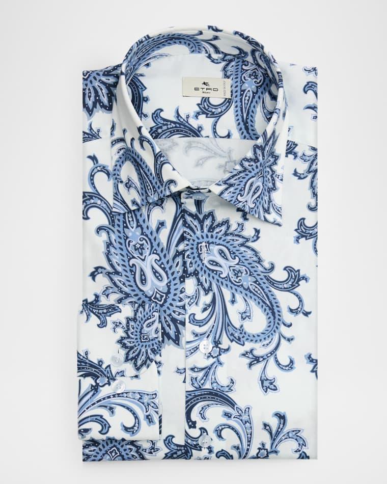 Men's Paisley Jacquard Roma-Fit Dress Shirt by ETRO