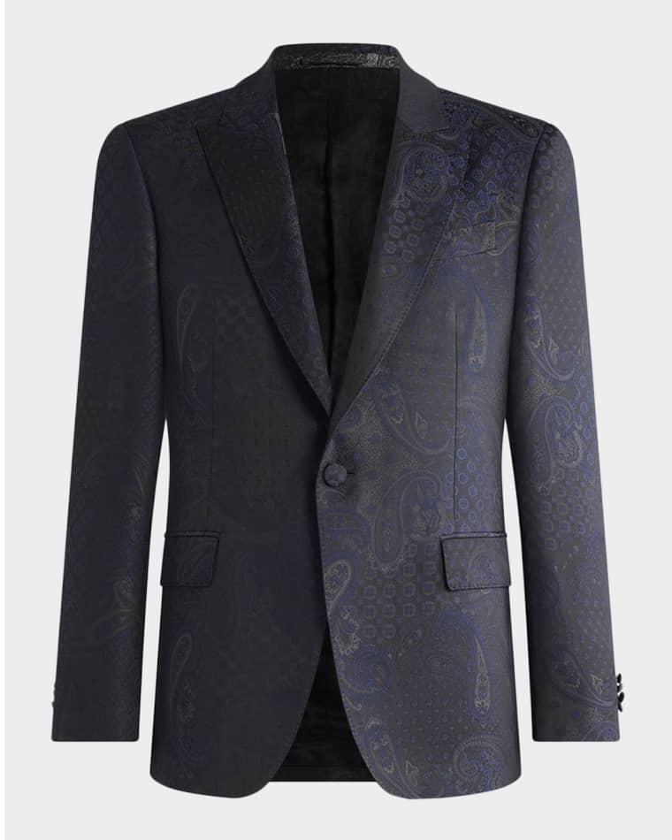 Men's Paisley Jacquard Single-Breasted Blazer by ETRO