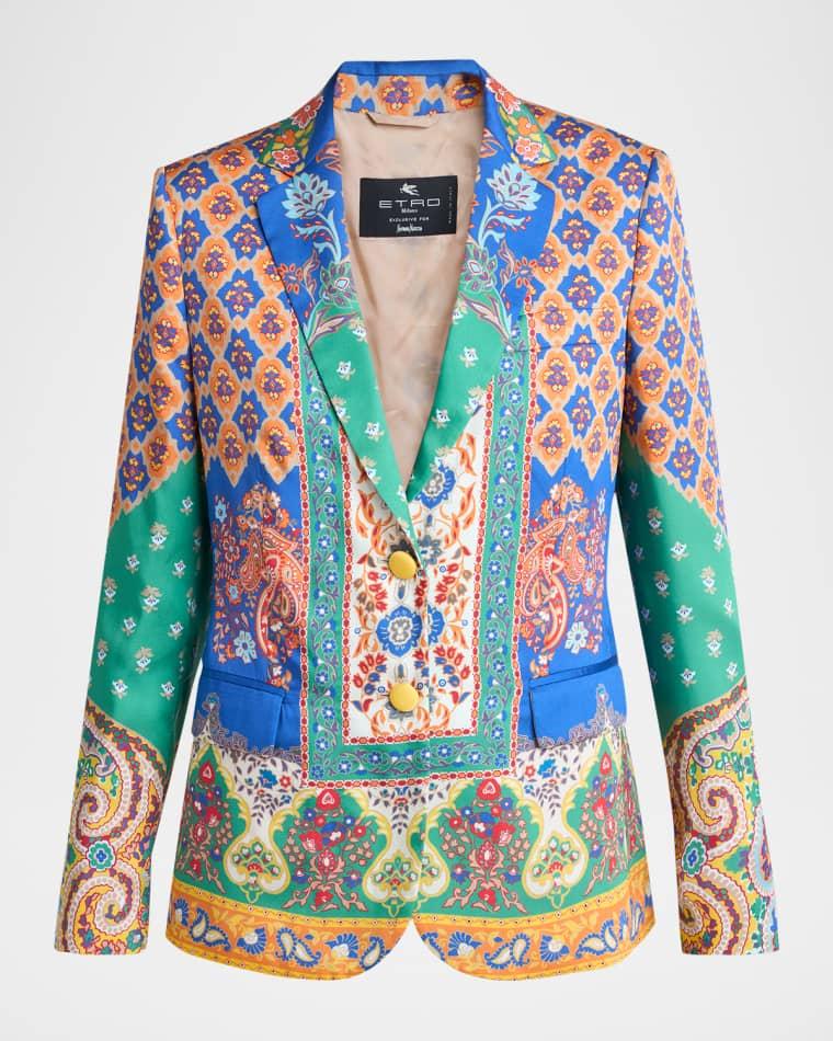 Paisley-Print Single-Breasted Blazer by ETRO